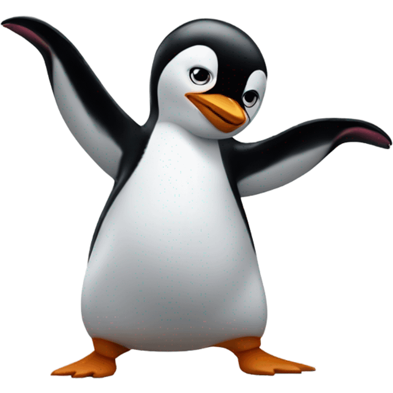 Penguin dancing emoji