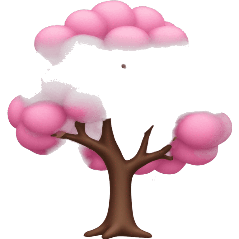 Pink tree emoji