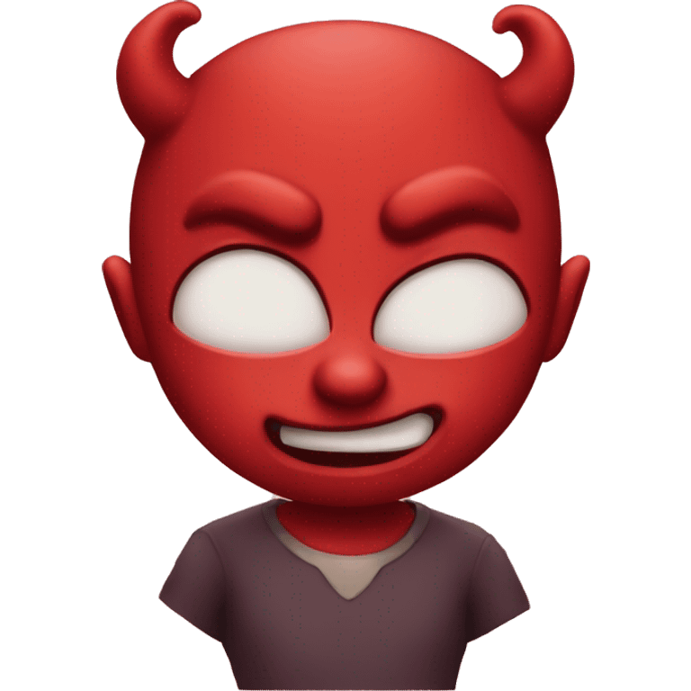 Innocent devil emoji