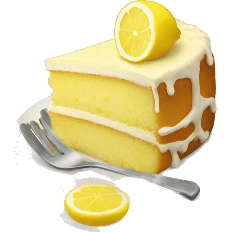 Lemon cake emoji