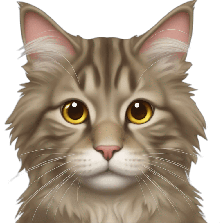 Maine coon qui envoie un bisou emoji