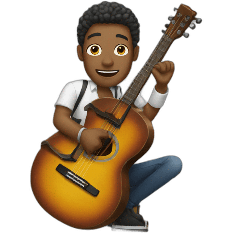 Man with musicle  emoji