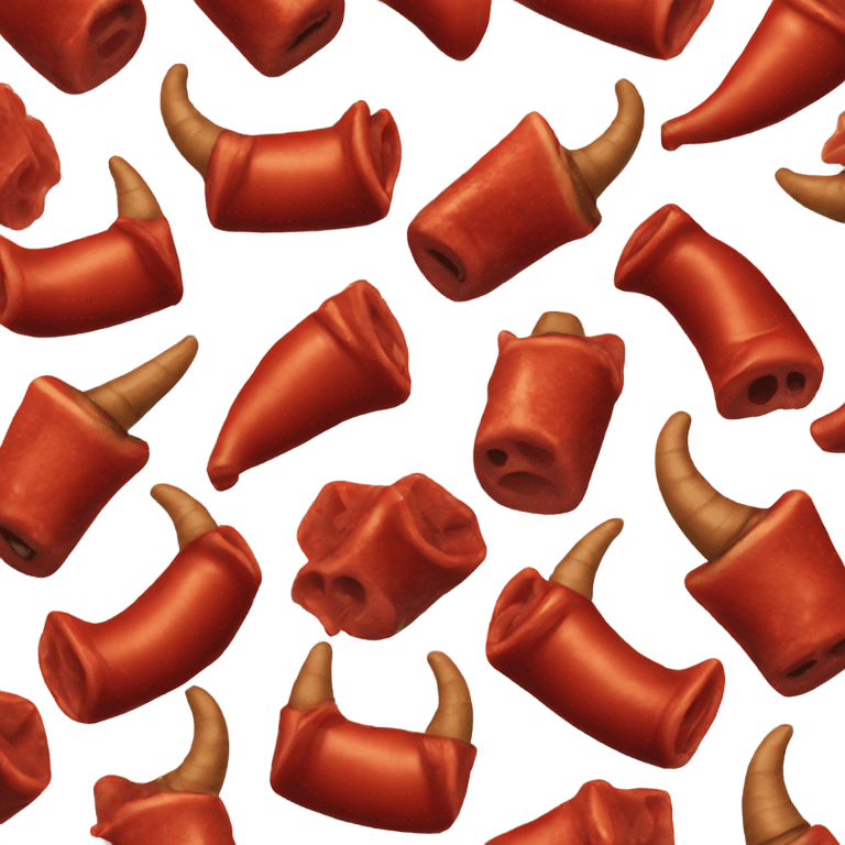 red horn barbecue emoji