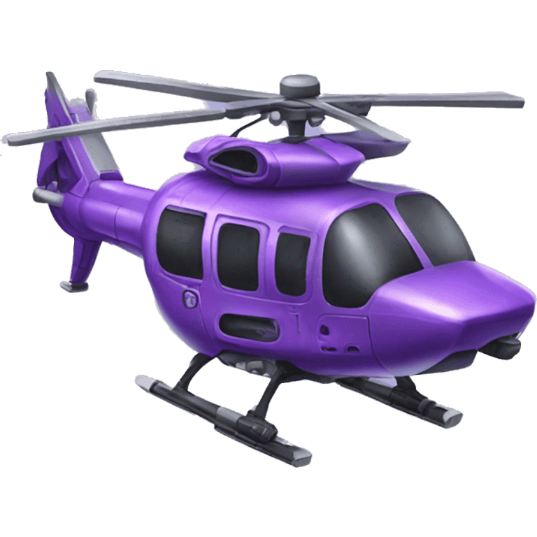 Violet cyber punk helicopter  emoji