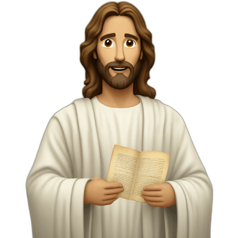 Jesus' proclamation of the greatest commandment emoji