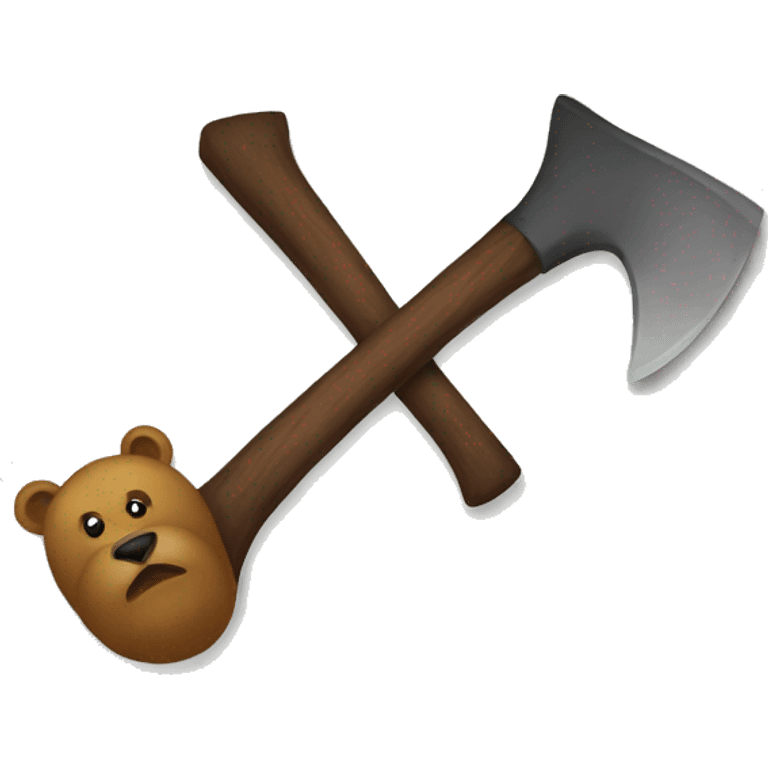 ax and bear emoji