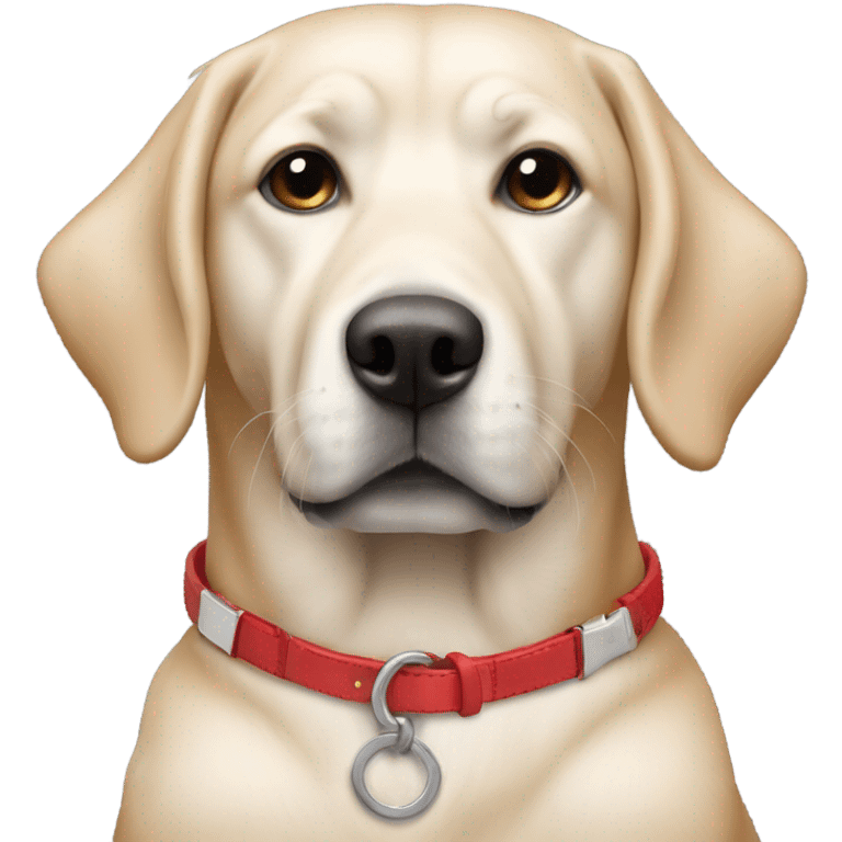 Not on a dog. Put this on a human. Put a Red dog collar on a blond white female with medium length hair and add a red leash connected to the collar emoji