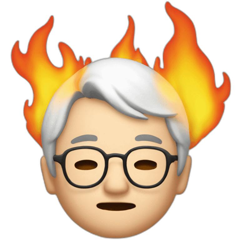 ojisan-on-fire emoji