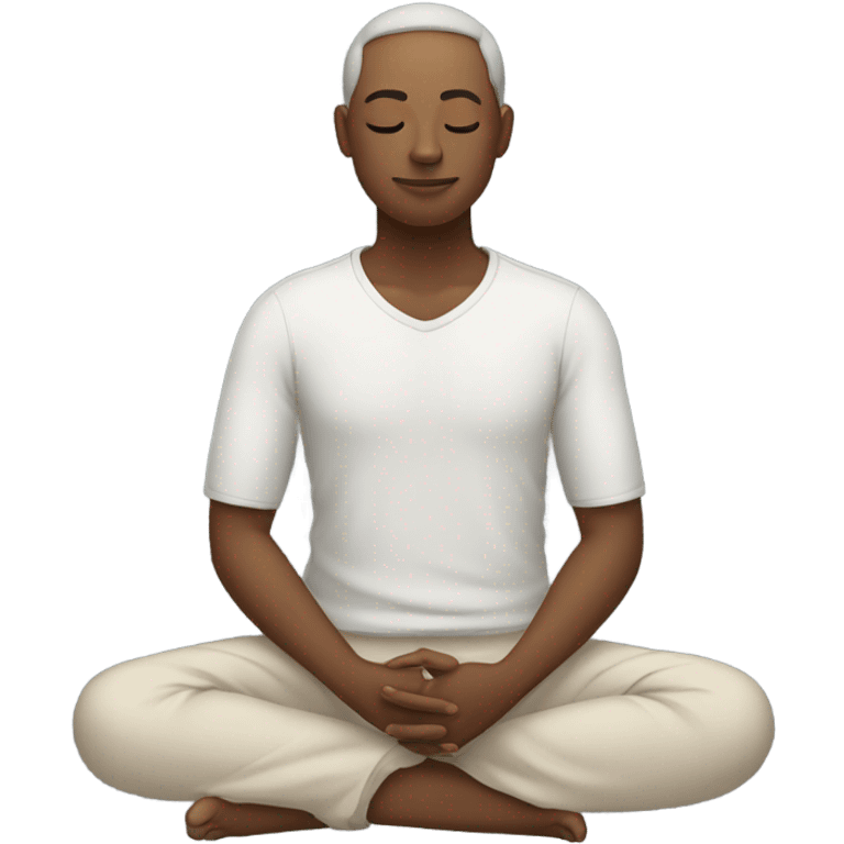 person meditating emoji