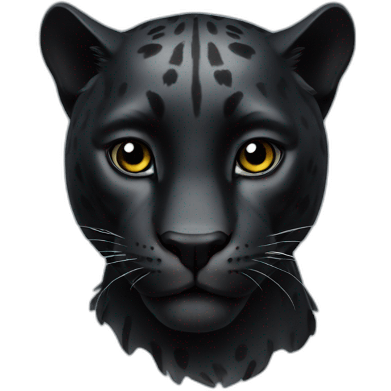 Black panther animal ruge emoji