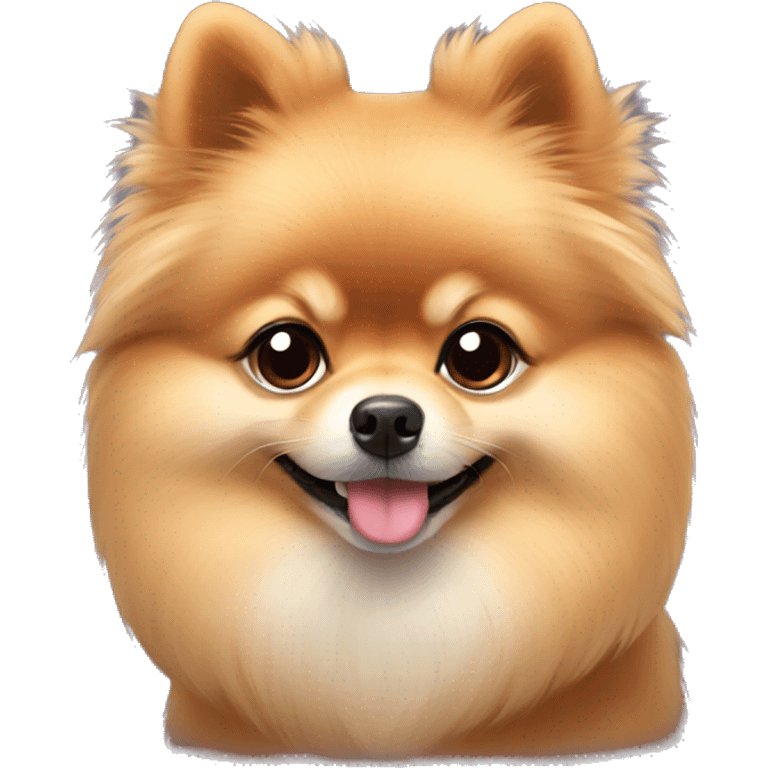 pomeranian in love emoji