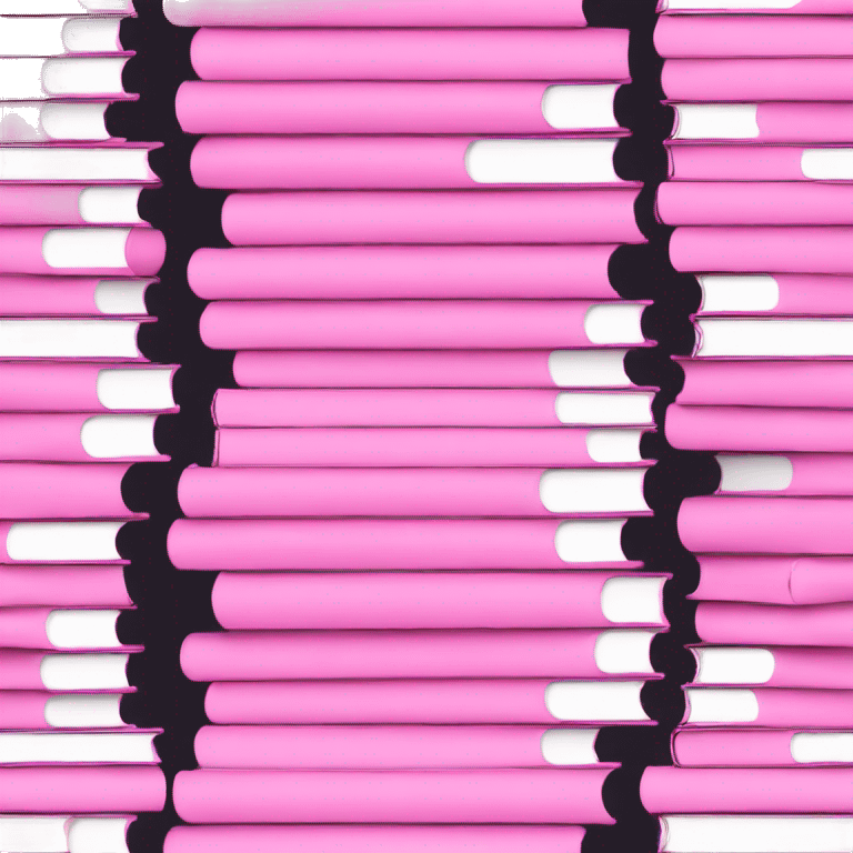 stack of baby pink books  emoji