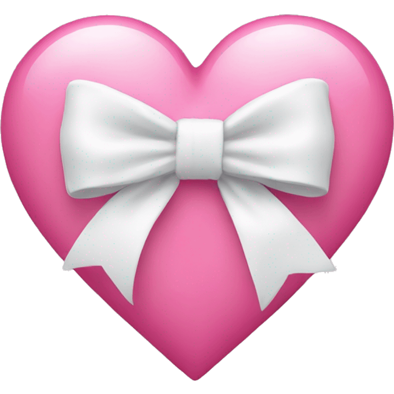 pink heart with white bow emoji