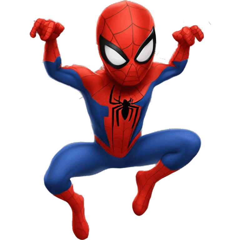 Spiderman with a web  emoji