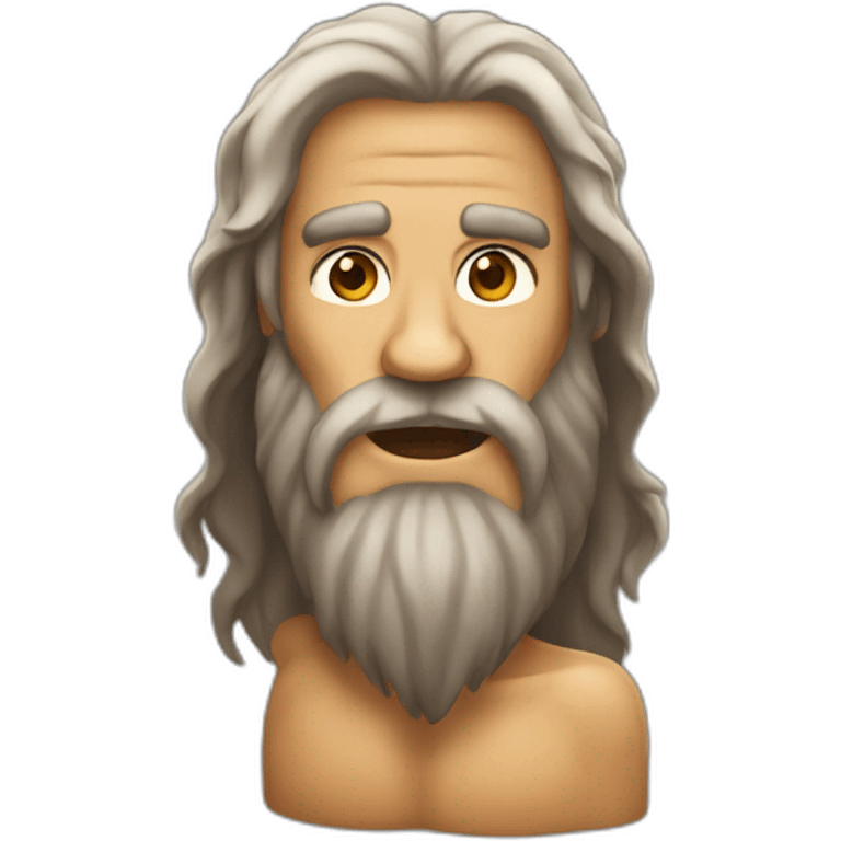 cave man with long beard emoji