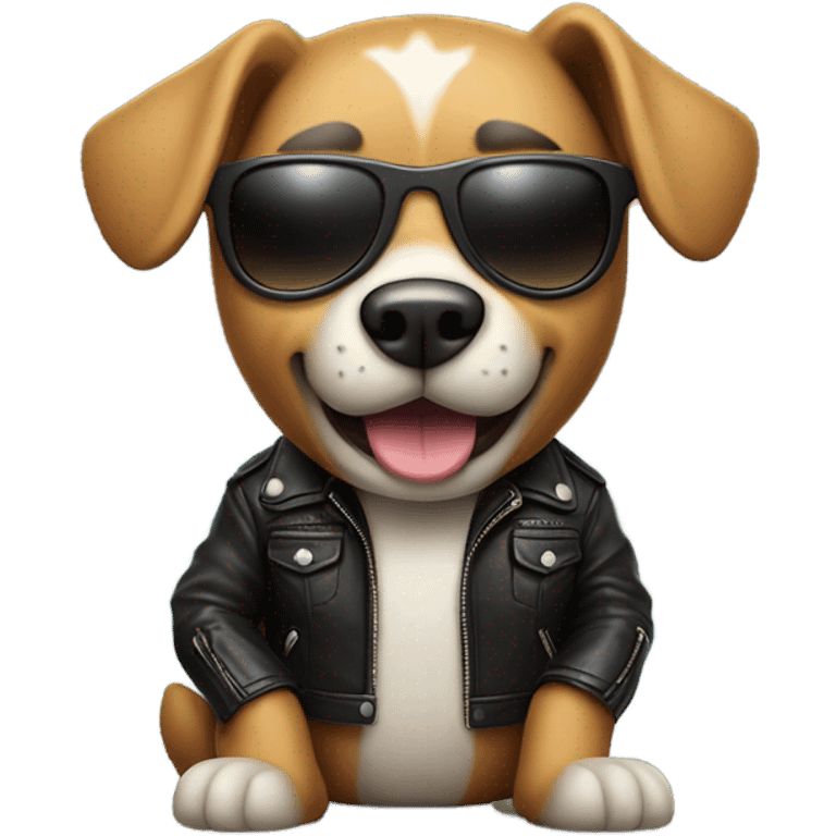 Rock and roll dog emoji