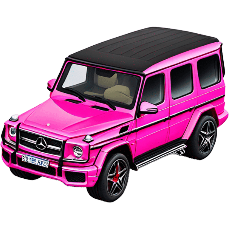 Mercedes-Benz G63 AMG pink emoji