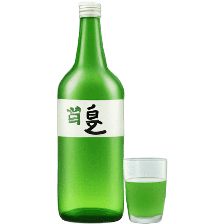 Soju with river emoji