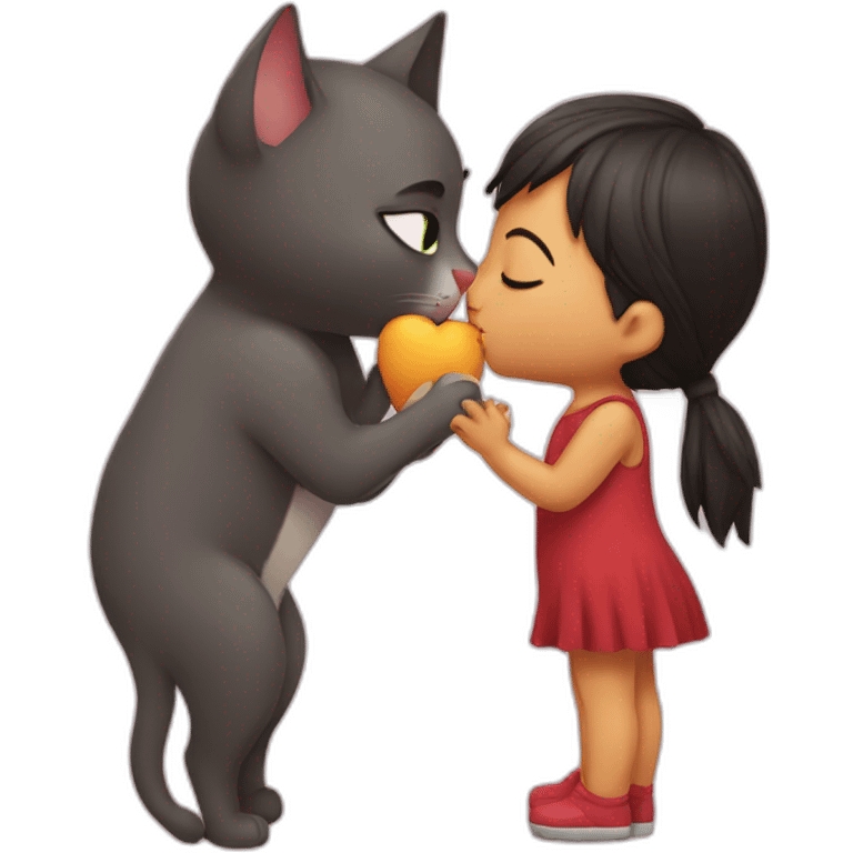 i kissing cat emoji