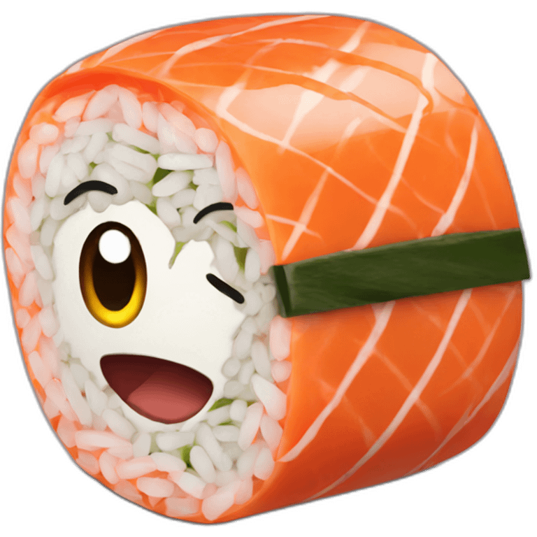 Hostile sushi emoji