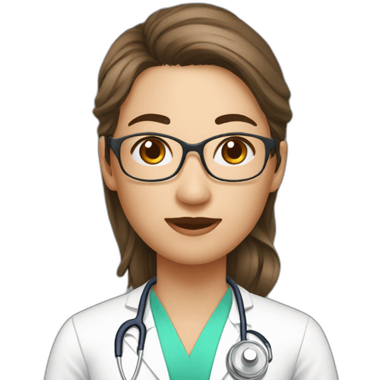 doctor, massage therapist in orange uniform emoji