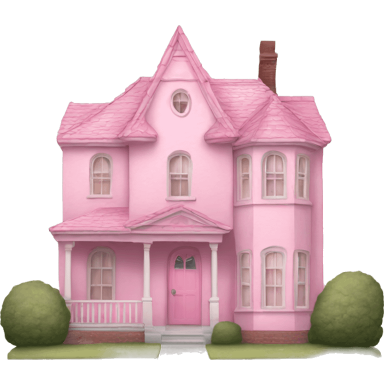 pastel pink house emoji