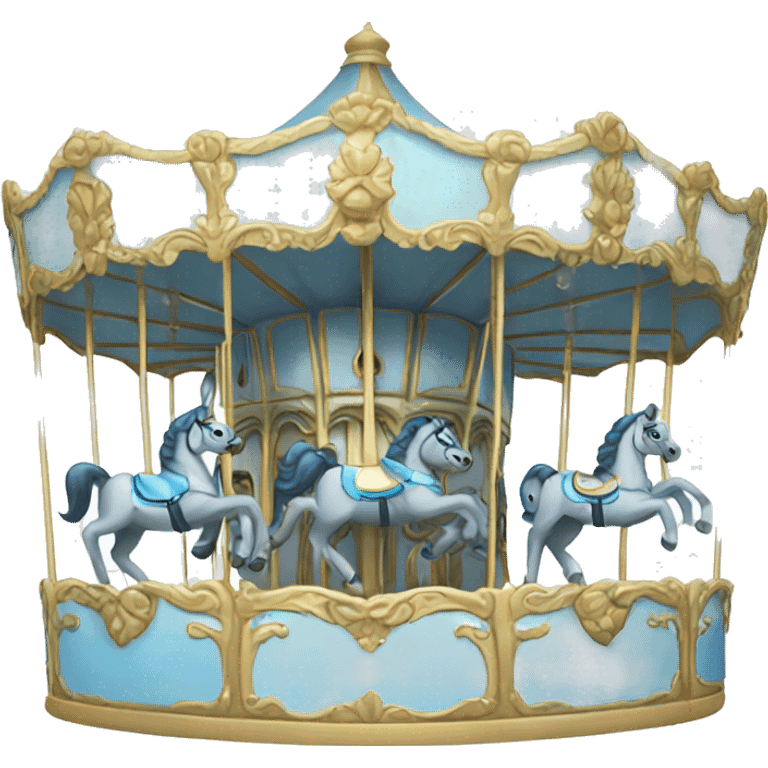 Baby blue carousel emoji