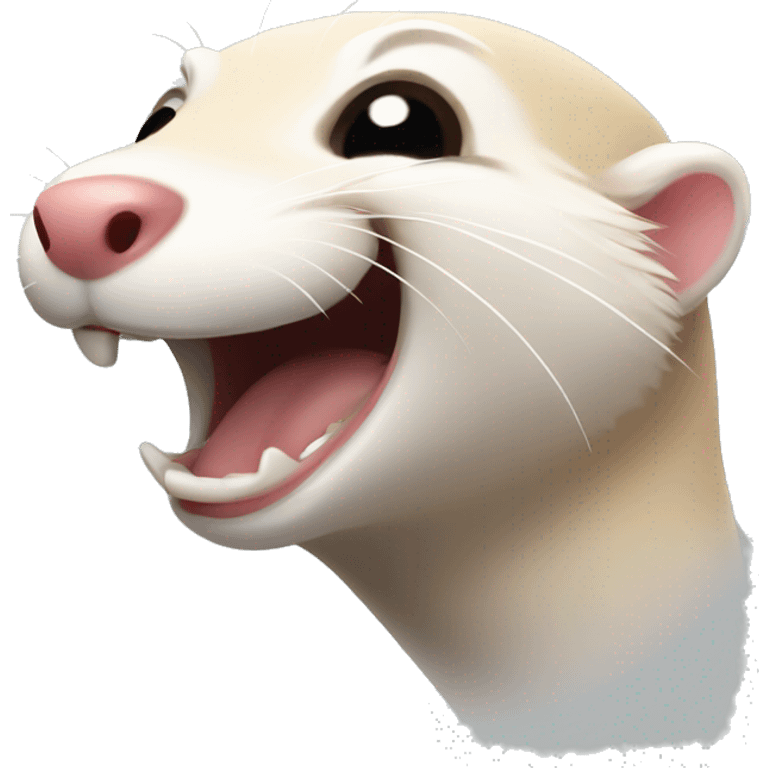 Ferret laughing emoji