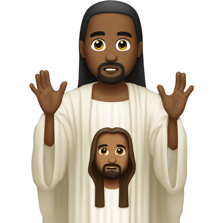 kanye west as jesus emoji