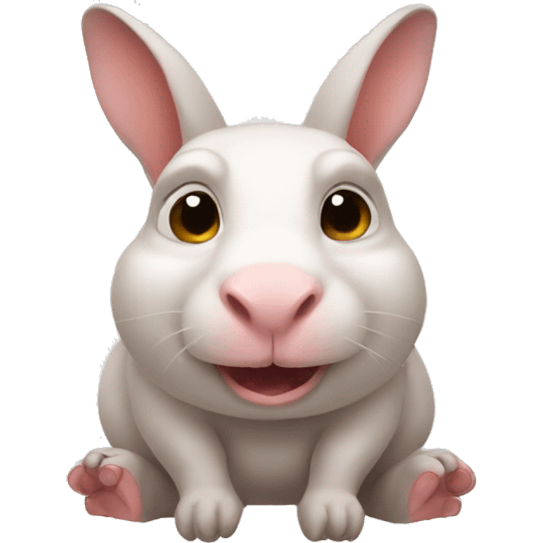 rabbit with pig hooves emoji