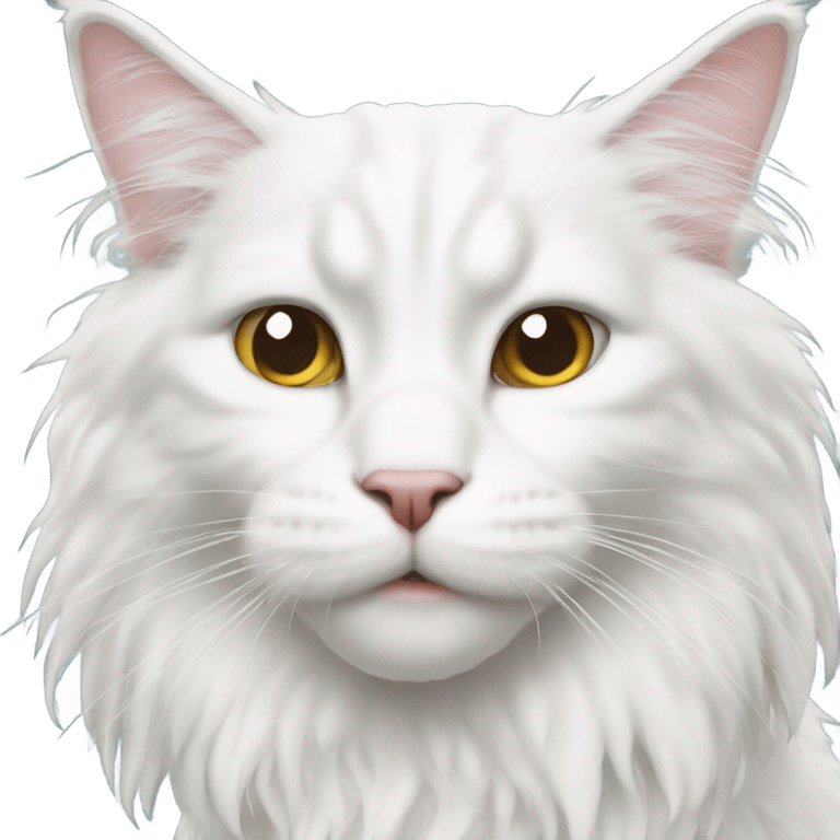 White main coon emoji