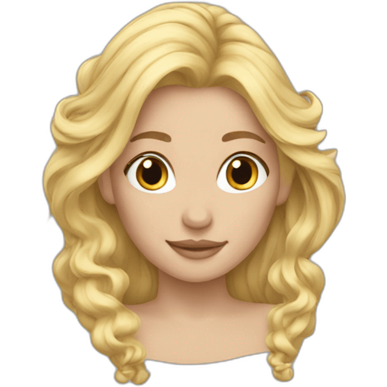 Fairytale blond hair emoji