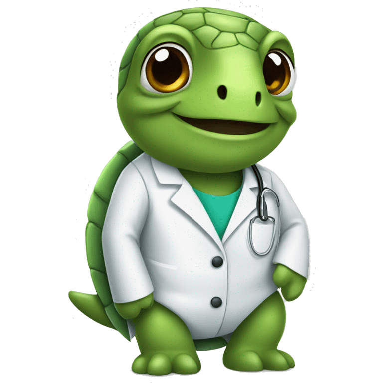 turtle in lab coat emoji