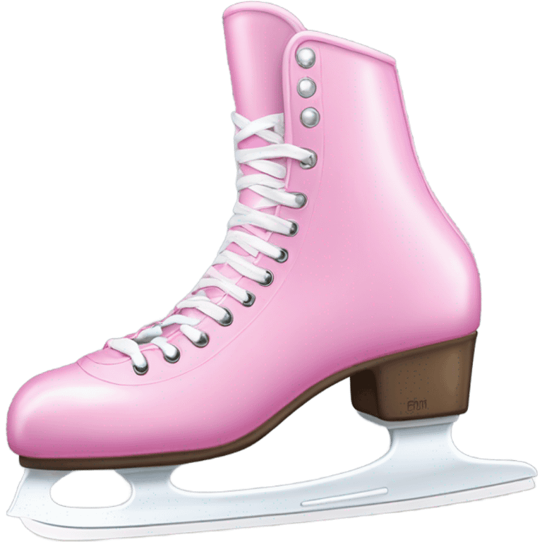 Pink ice skates  emoji