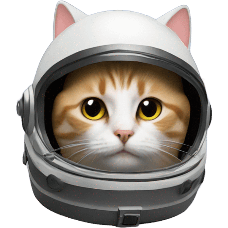 Cat in cosmos with helmet  emoji