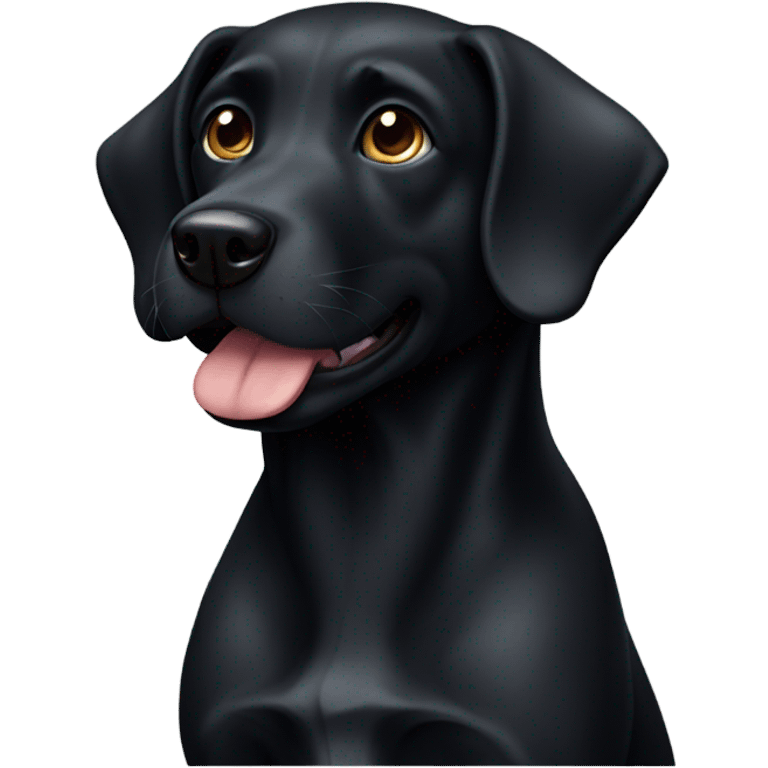 Black dog emoji