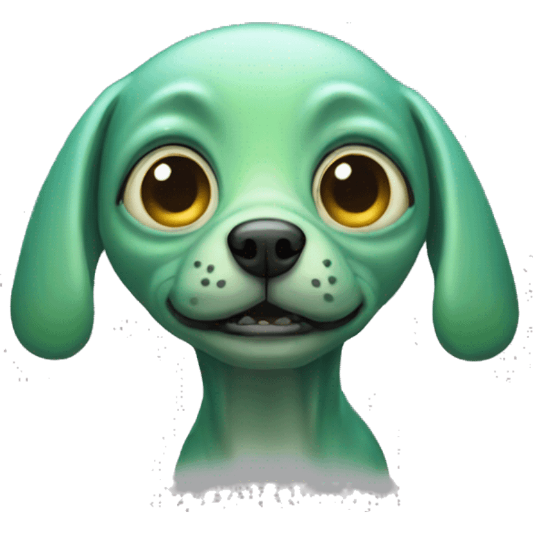 Perro alien emoji