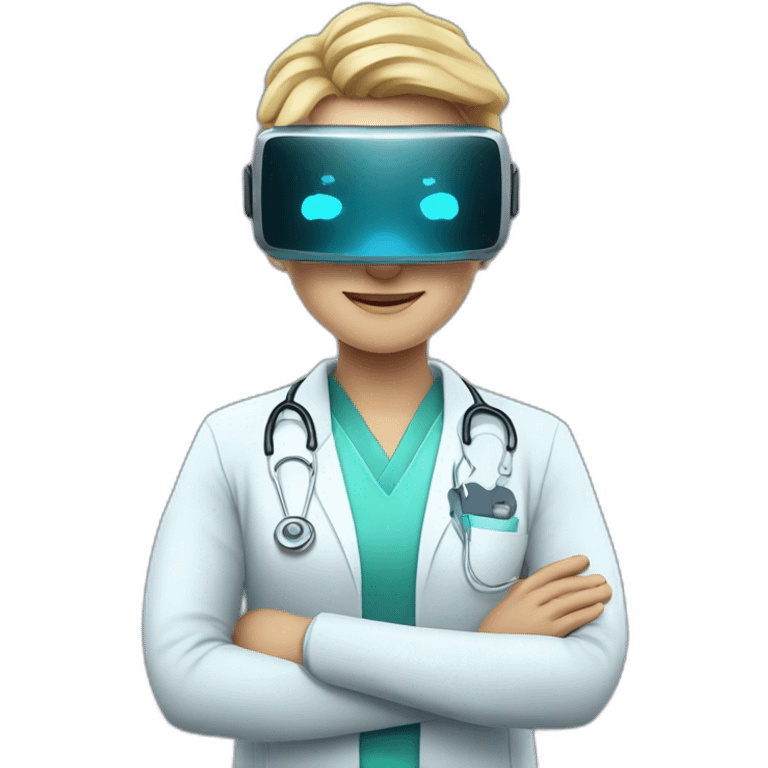 Surgeon-with-virtual-reality-display emoji