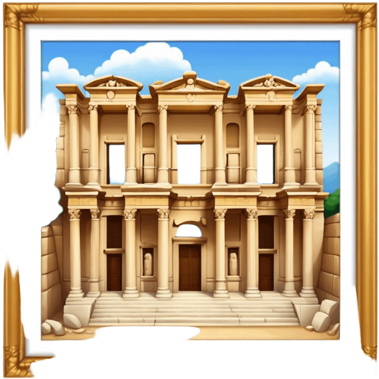 Cinematic Realistic The Library of Celsus Emoji emoji