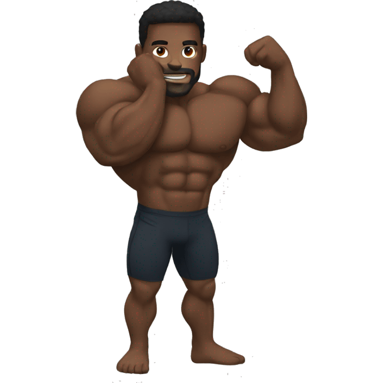 Black Muscle emoji