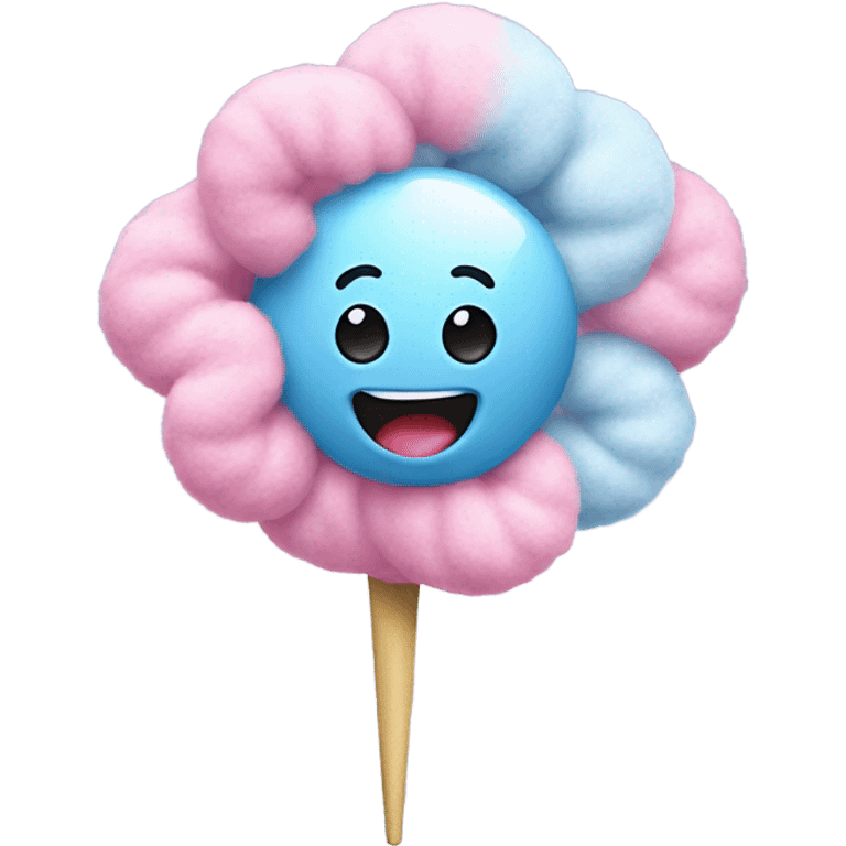 Cotton candy dancing emoji