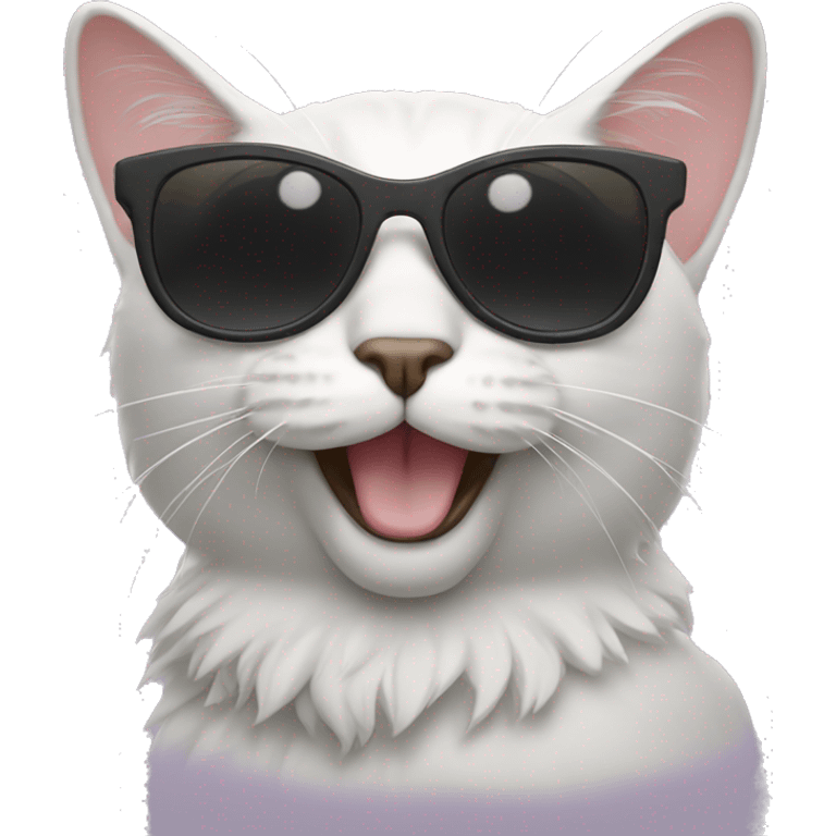 Cat with sunglasses emoji