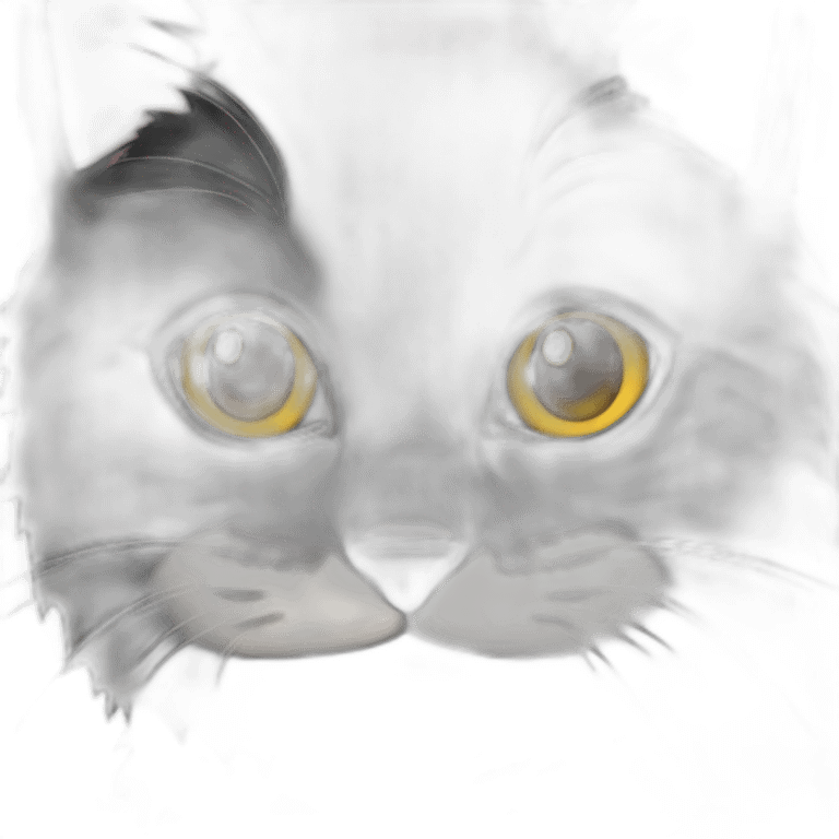 black cat close-up shows like emoji