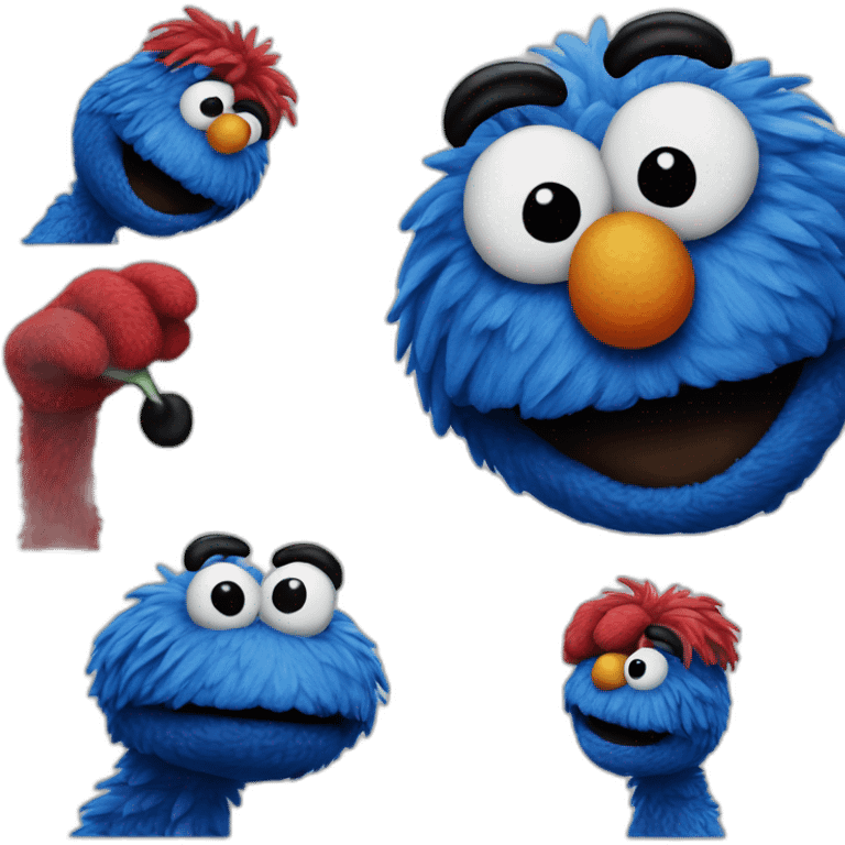 blue elmo emoji