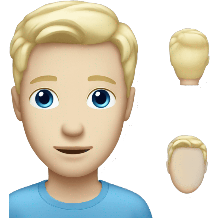 pale guy with blue eyes light blonde hair emoji