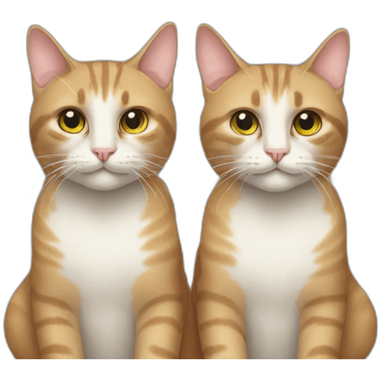 Two cat emoji