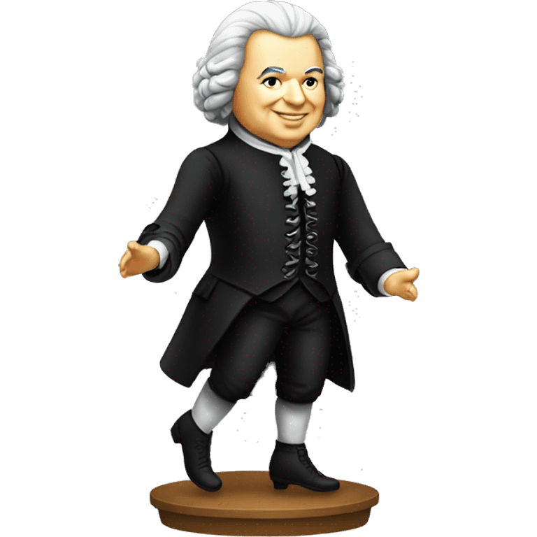 johann sebastian bach standing on his feet emoji