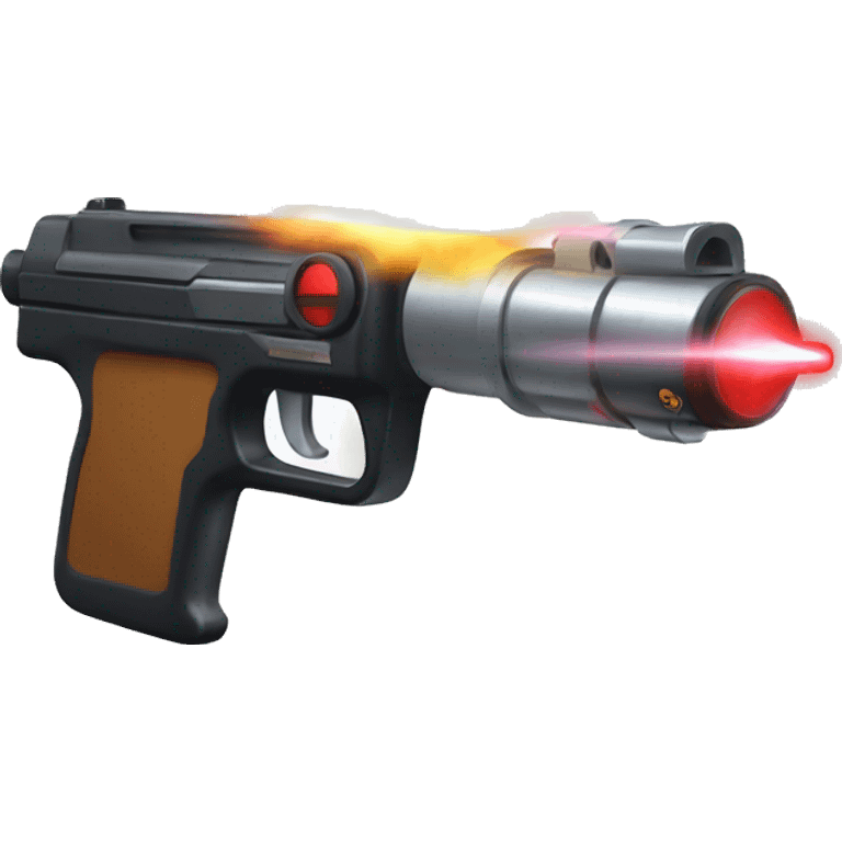 Laser gun emoji