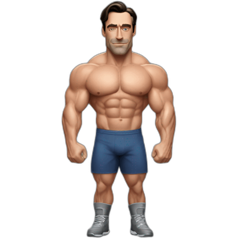 Jon Hamm bodybuilder emoji