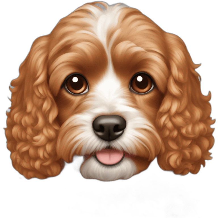 Red cavapoo emoji